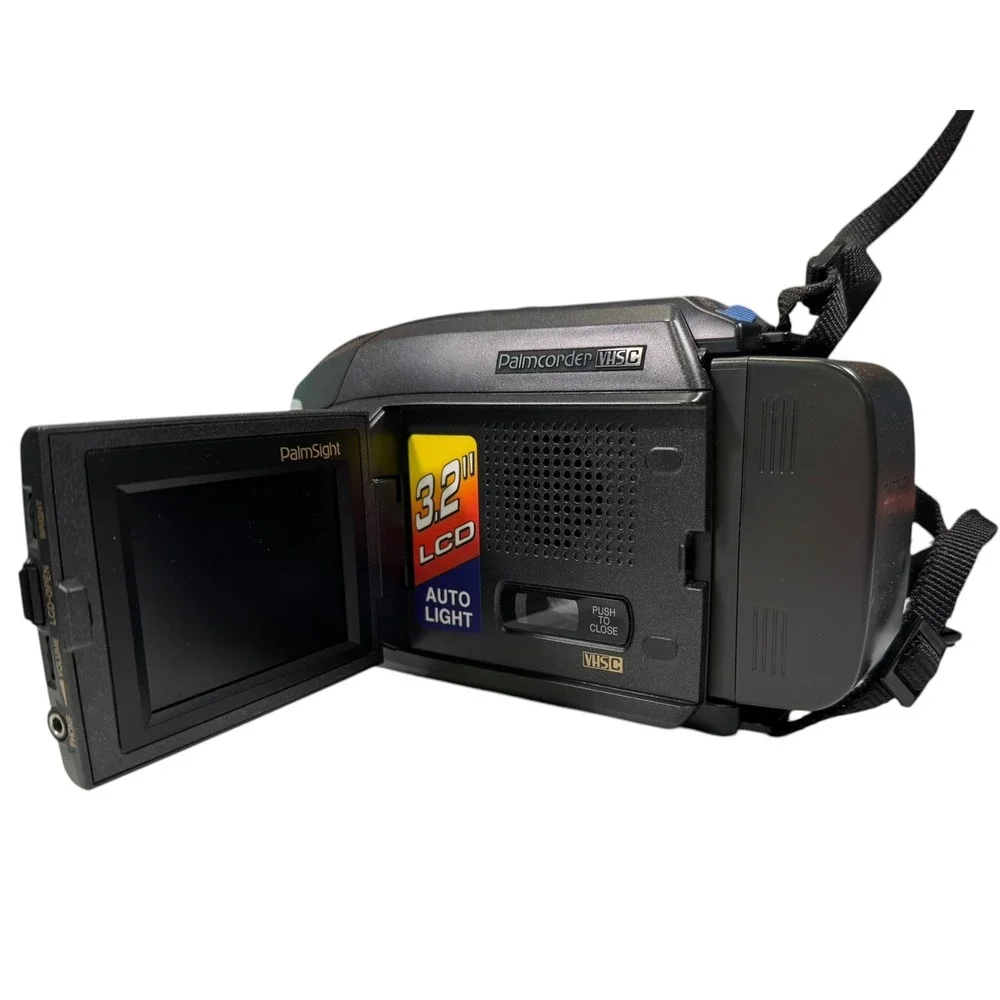 Panasonic Black Palmcorder PV-L658 VHS-C Camcorder Bundle NO CHARGER UNTESTED